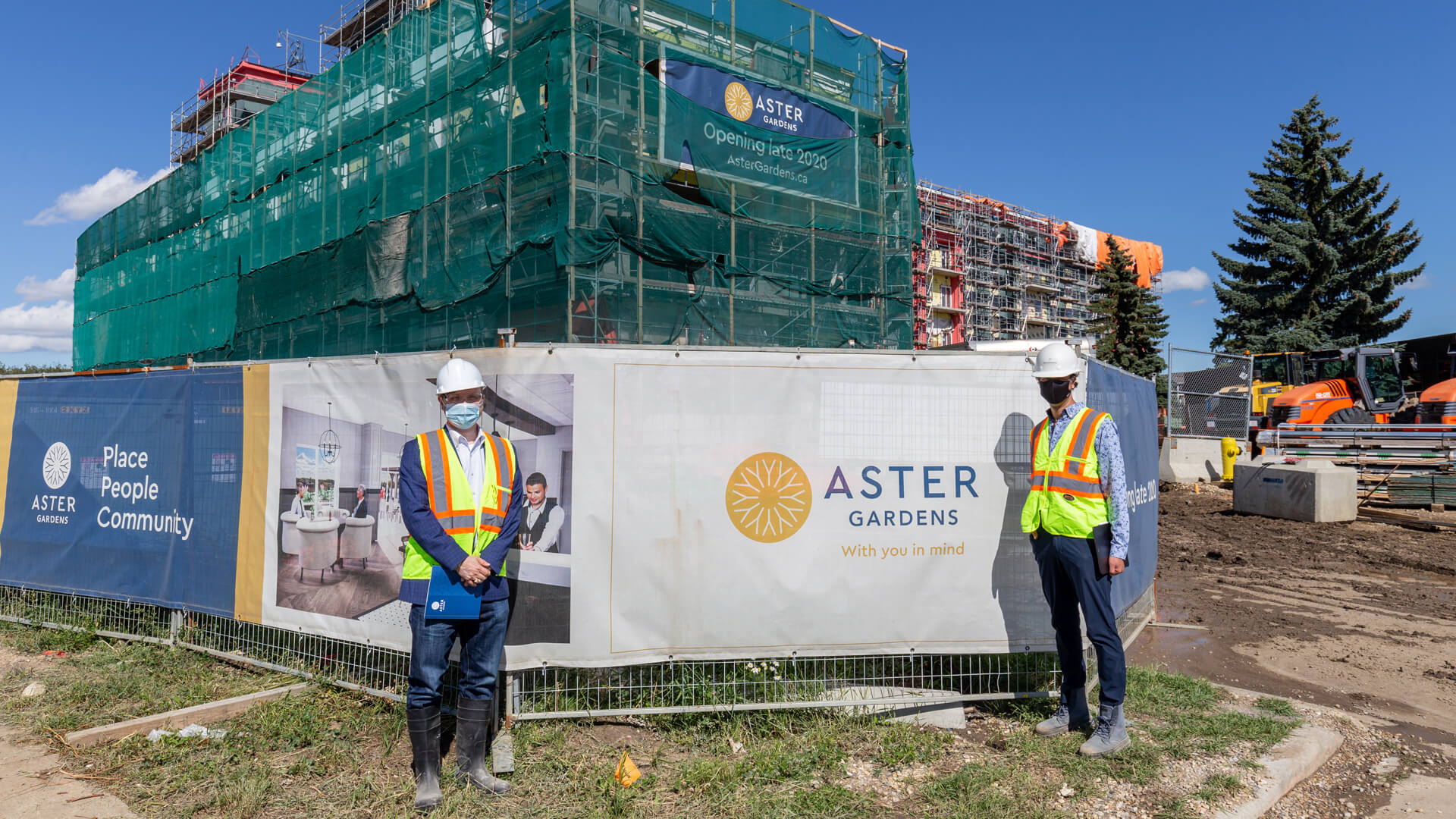 A photo of Aster Gardens during Construction