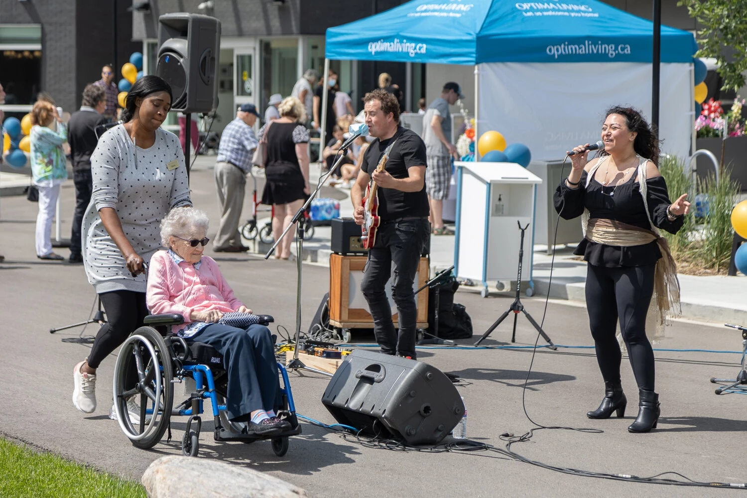 Singing event on site