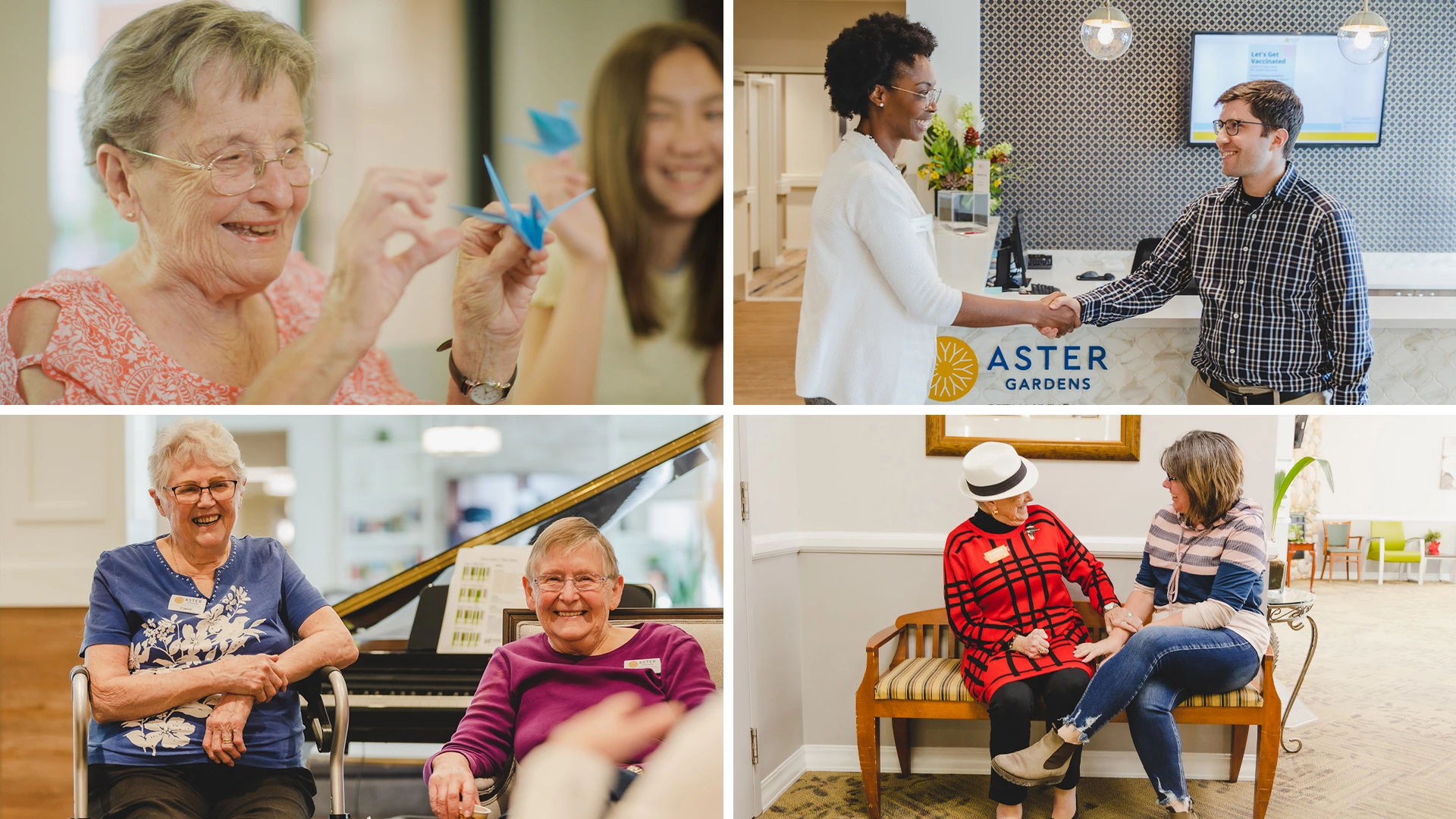 Collage of Optima Living residents from different communities