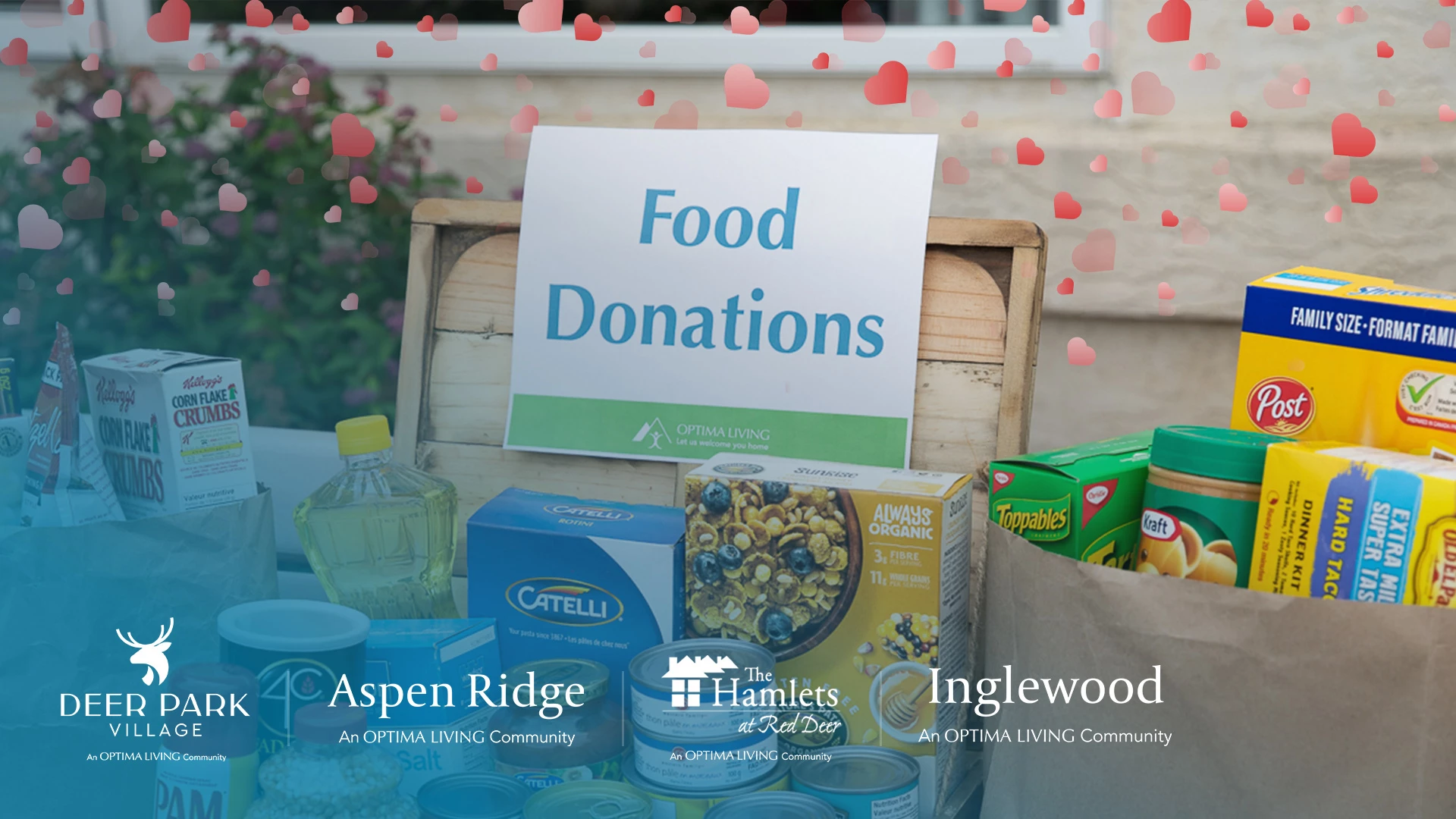 Food Bank Donations at Optima Living Community