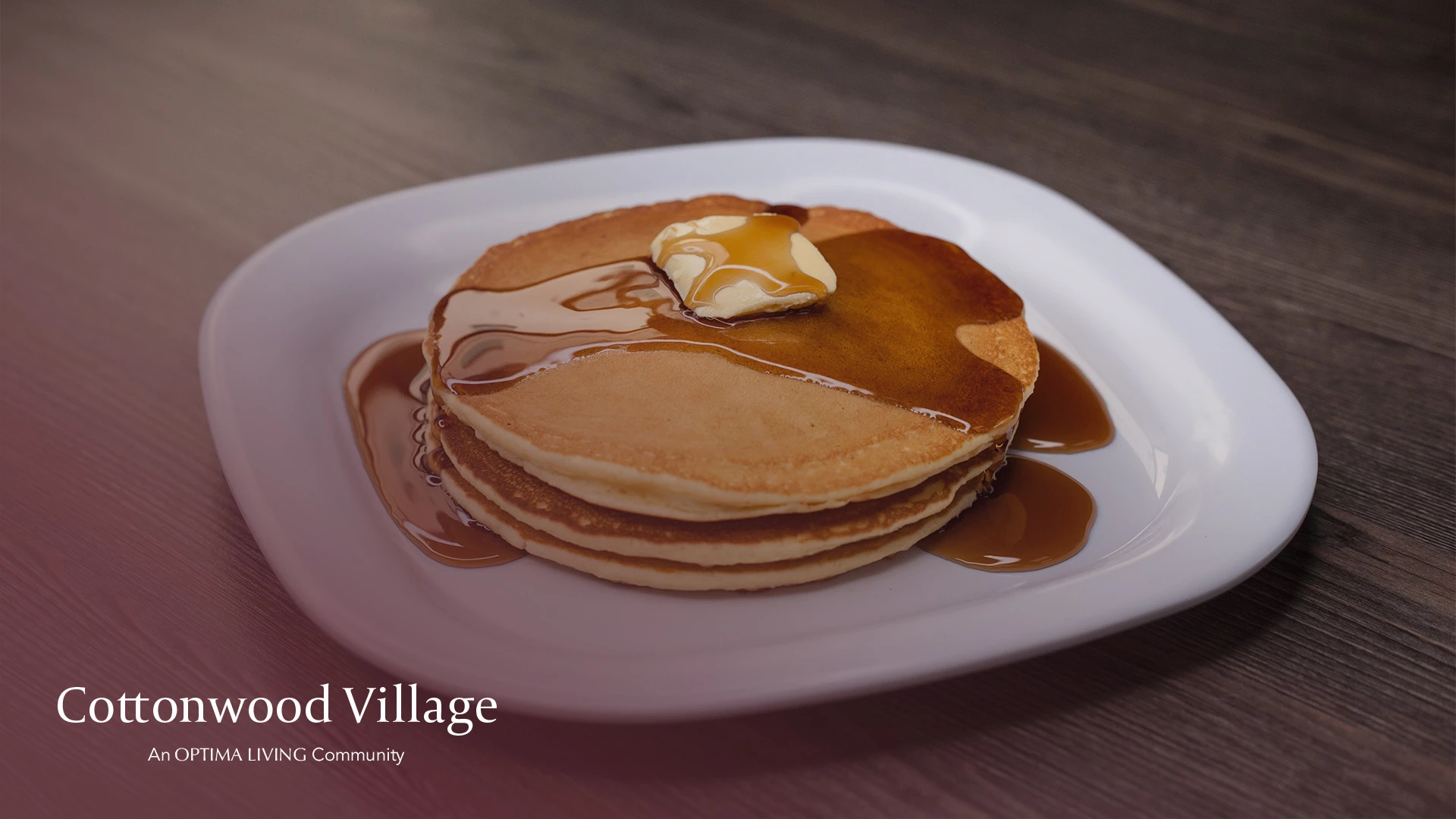 Event header for the pancake breakfast at Cottonwood Village