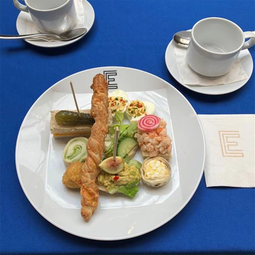 A plate of lunch sandwiches