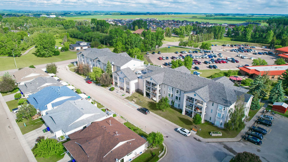 exterior of senior living community