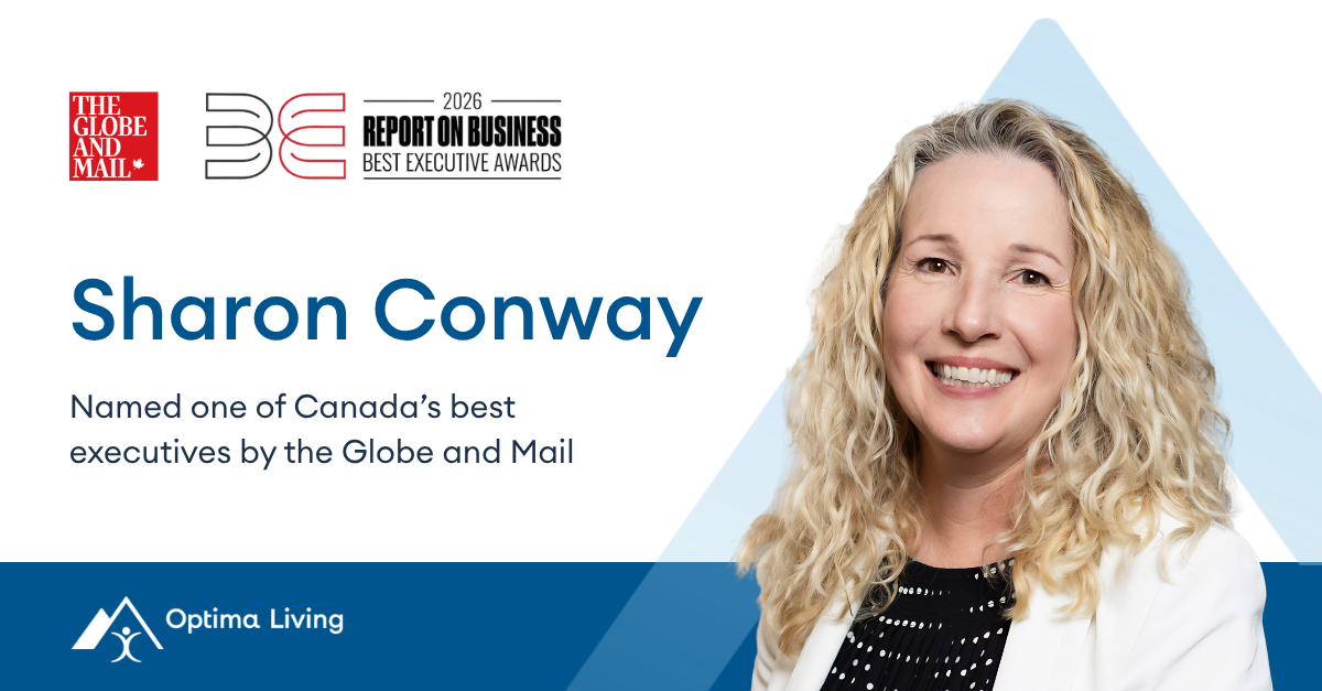 Optima Living’s Sharon Conway Recognized as a 2026 Best Executive Honouree by The Globe and Mail’s Report on Business Magazine 