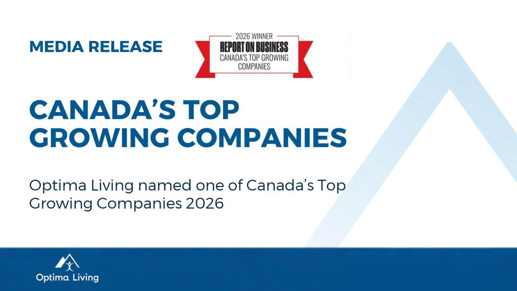 Optima Living named one of Canada's Top Growing Companies 2026