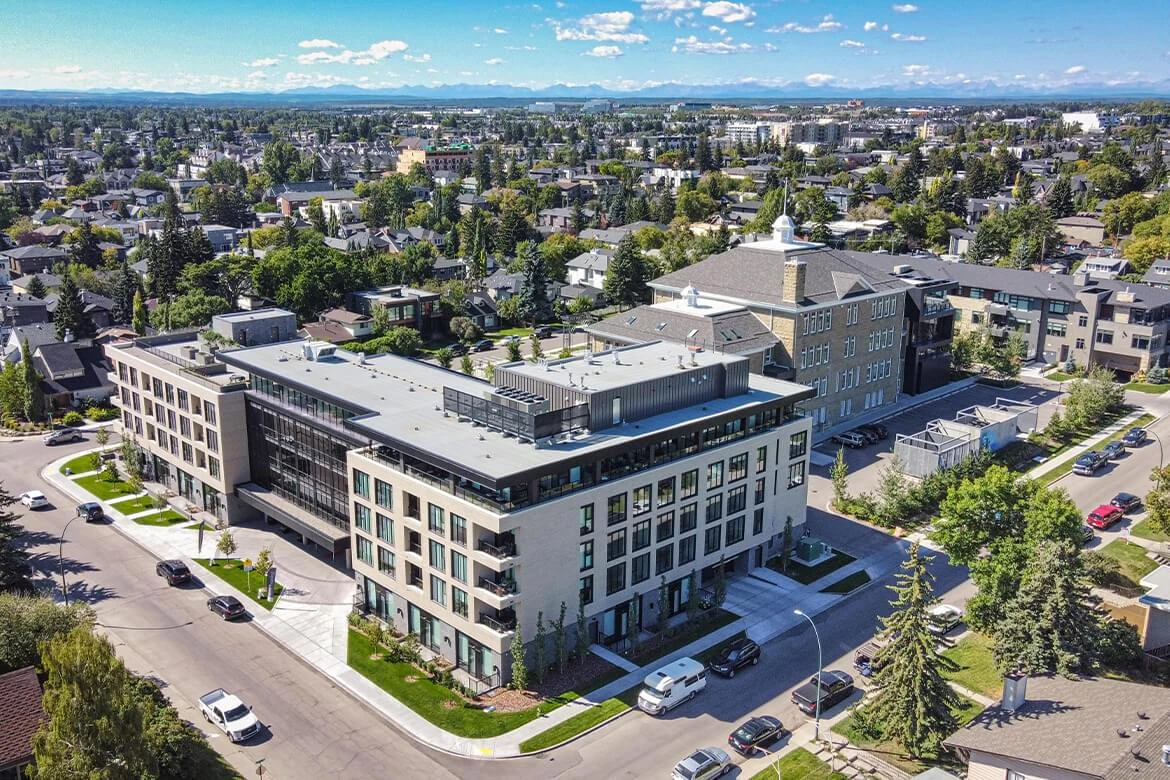 Section23 Selects Optima Living to Operate The Edward 2 Exterior of The Edward seniors living community