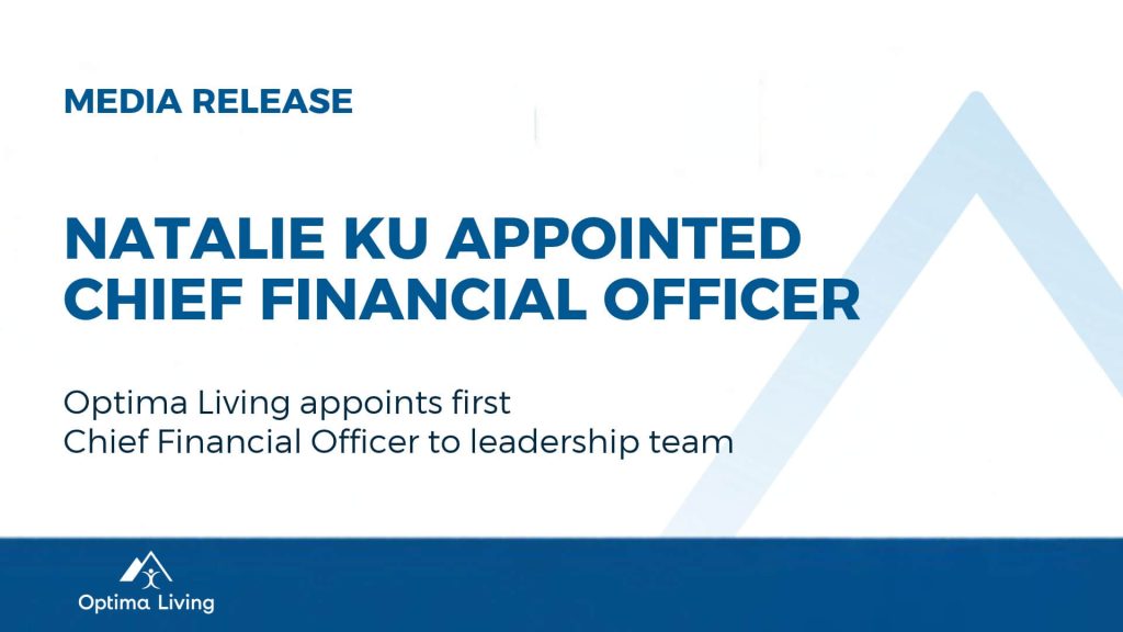 Natalie Ku appointed as Chief Financial Officer to Optima Living