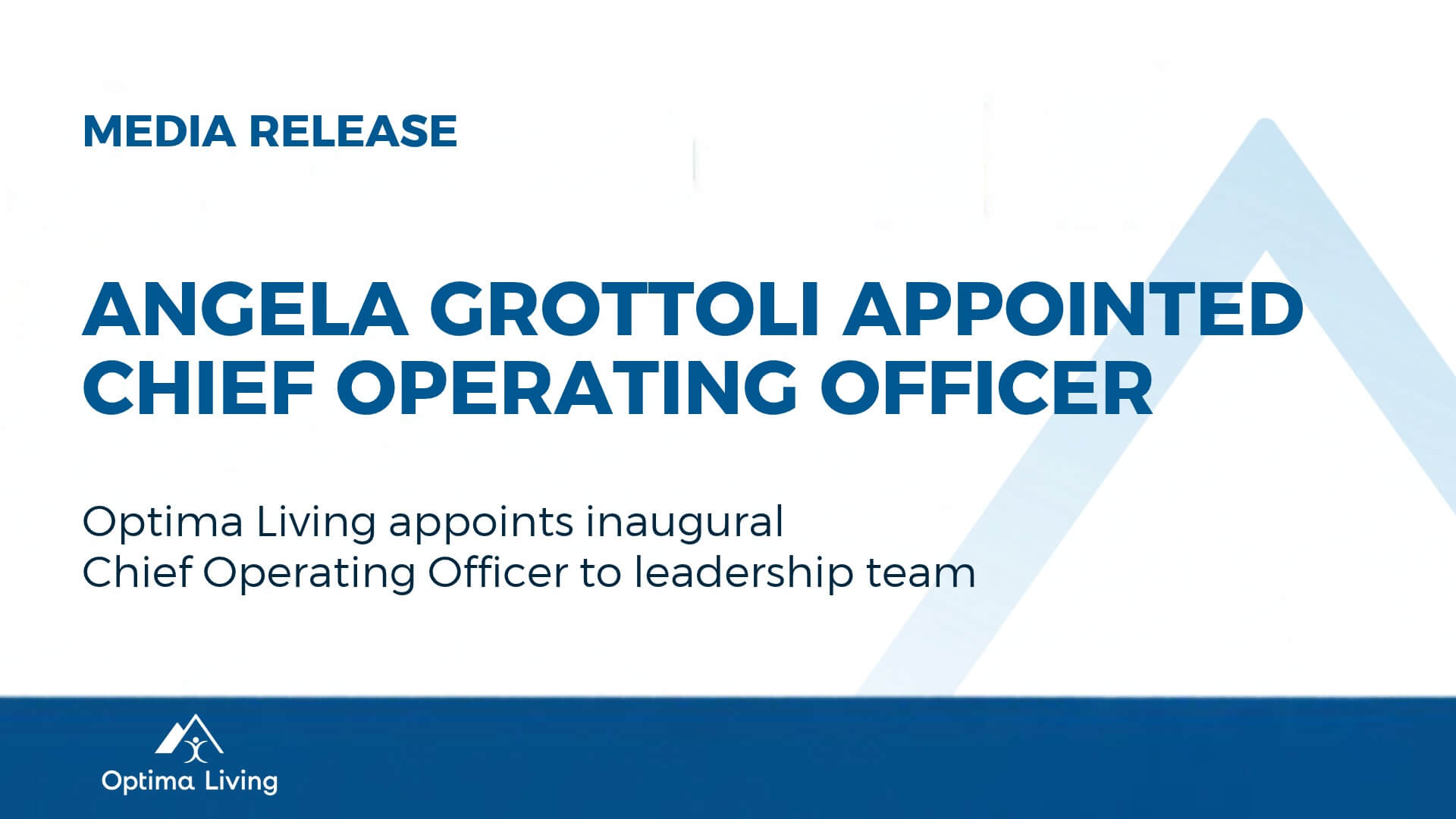 Angela Grottoli appointed as Chief Operating Officer