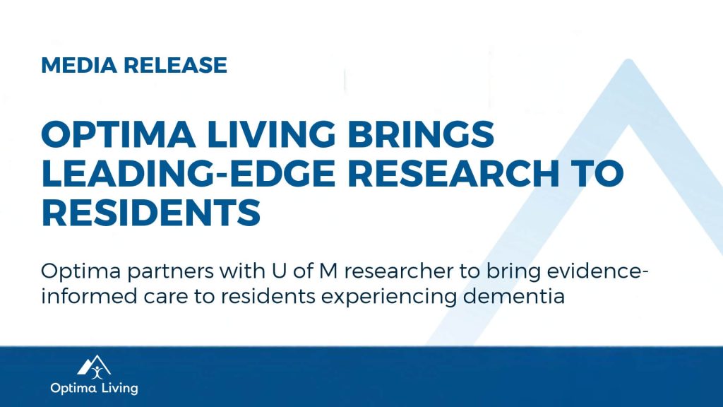 Optima Living brings leading edge research to residents