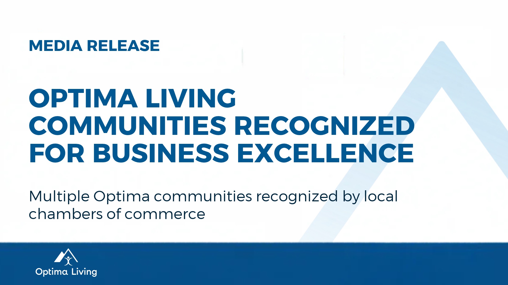 Optima Living communities win chamber of commerce awards