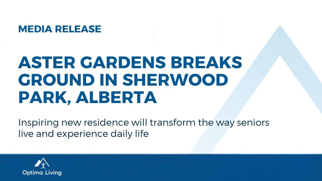 Optima Living hosts Sherwood Park MLA Jordan Walker at Aster Gardens