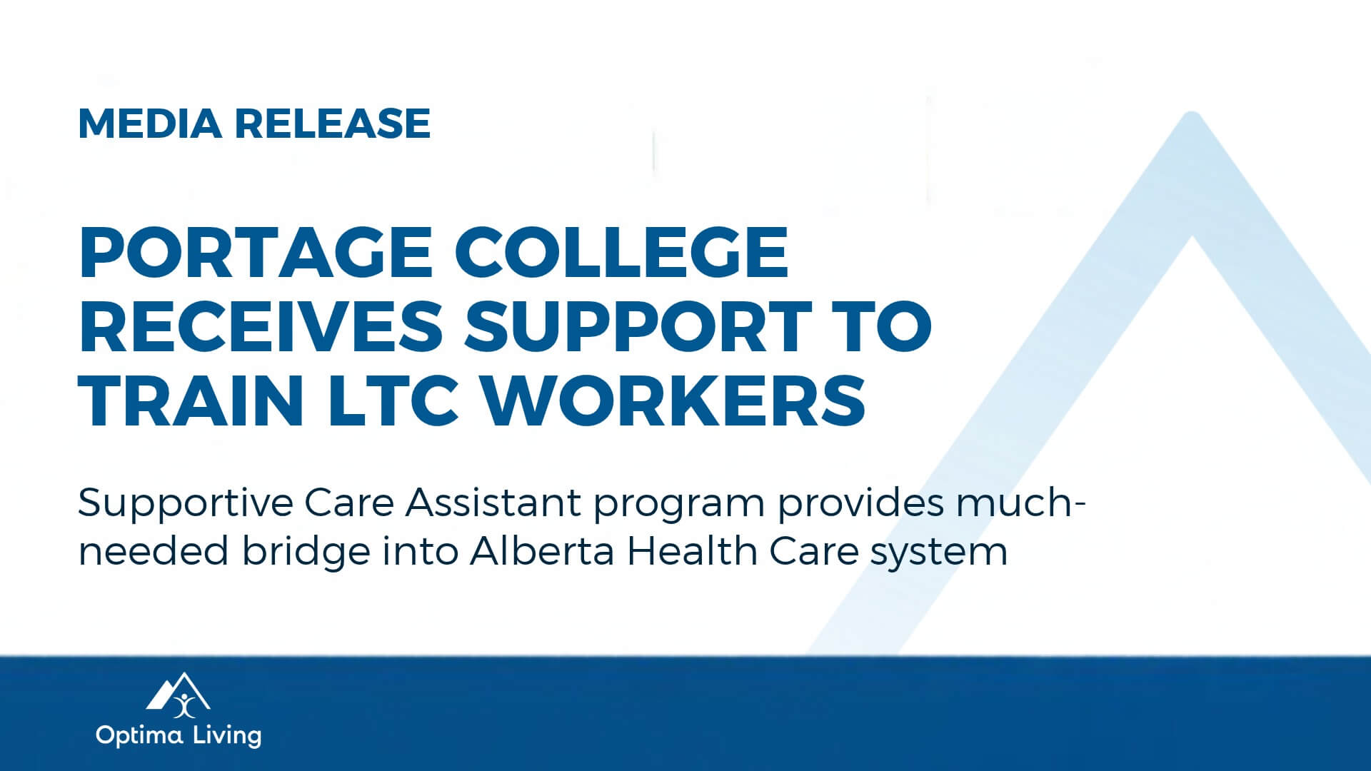Portage college receives support to train long term care workers